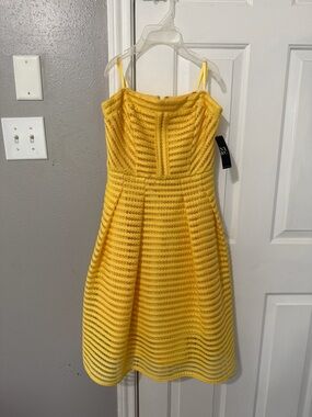 NWT NY & C Yellow Strap A-Line Dress
